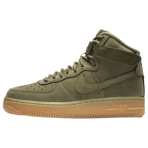 olive green high top air force ones