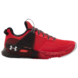 red and grey under armour shoes