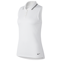 Nike Dry Victory Sleeveless Golf Polo - Women's - White