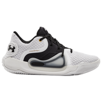 black and white under armour basketball shoes