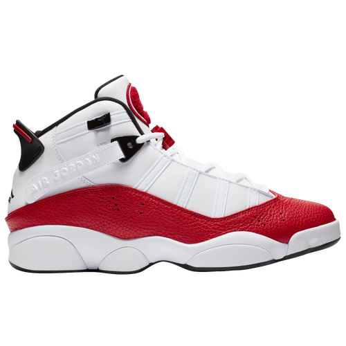 Jordan 6 Rings - Men's - Basketball - Shoes - White/Black/University Red