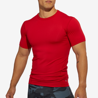 Eastbay Short Sleeve Compression Top - Men's - Red