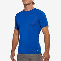 Eastbay Short Sleeve Compression Top - Men's - Blue
