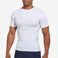Eastbay Short Sleeve Compression Top - Men's - White