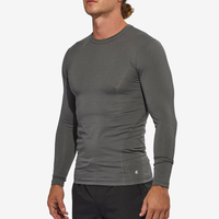 Eastbay Long Sleeve Compression Top - Men's - Grey