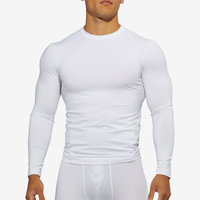 Eastbay Long Sleeve Compression Top - Men's - White