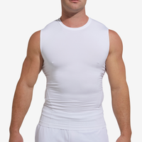 Eastbay Sleeveless Compression Top - Men's - White