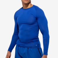 Eastbay Long Sleeve Compression T-Shirt - Men's - Blue