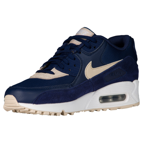 Nike Air Max 90 - Women's - Running - Shoes - Binary Blue/Oatmeal/White ...