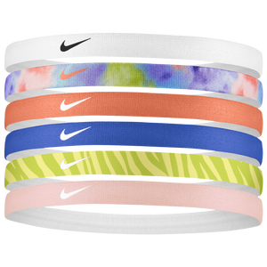 nike printed headbands assorted 6pk