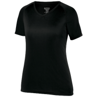 Augusta Sportswear Team Attain Wicking T-Shirt - Women's - All Black / Black