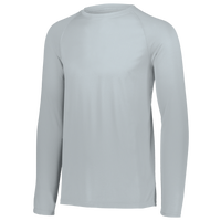 Augusta Sportswear Team Attain Wicking Long Sleeve T-shirt - Boys' Grade School - Silver