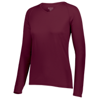 Augusta Sportswear Team Attain Wicking Long Sleeve T-shirt - Women's - Maroon