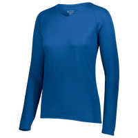 Augusta Sportswear Team Attain Wicking Long Sleeve T-shirt - Women's - Blue