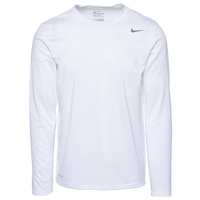 Nike Team Legend Long Sleeve Poly Top - Men's - All White / White