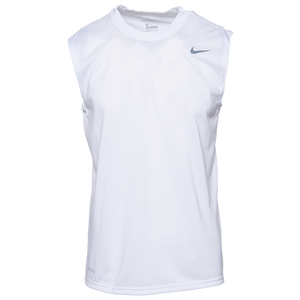 Nike Team Legend Sleeveless Poly Top - Men's - White/Cool Grey
