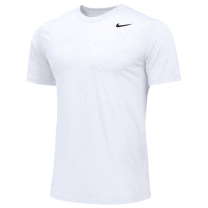 Nike Team Legend Short Sleeve Poly Top - Men's - White/Cool Grey