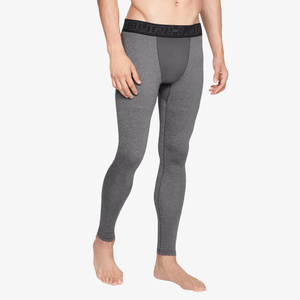 Under Armour ColdGear Armour Compression Tights - Men's - Charcoal Light Heather/Black