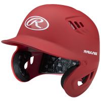 Rawlings Coolflo Matte Batting Helmet - Men's - Red / White