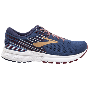 red white and blue brooks shoes