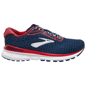 brooks red white and blue sneakers