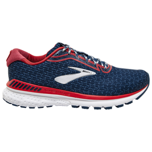 brooks red white and blue running shoes