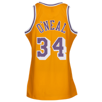 Mitchell & Ness NBA Swingman Jersey - Men's -  Shaquille Oneal - Los Angeles Lakers - Yellow