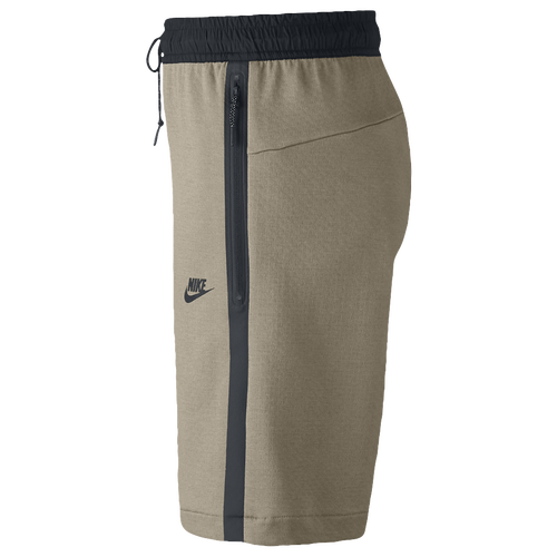 Nike Tech Fleece Shorts With Zipper - Men's - Casual - Clothing - Khaki ...