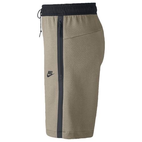 Nike Tech Fleece Shorts With Zipper Men's Casual Clothing Khaki