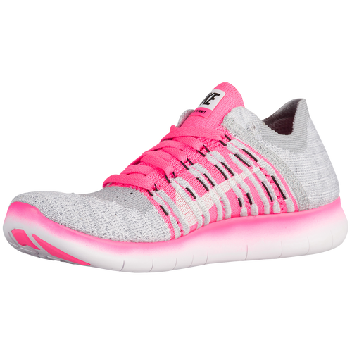 Nike Free Run Flyknit - Girls' Grade School - Running - Shoes - White ...