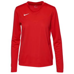 Nike Team Authentic UV Coaches L/S Top - Women's - Univ Red/White
