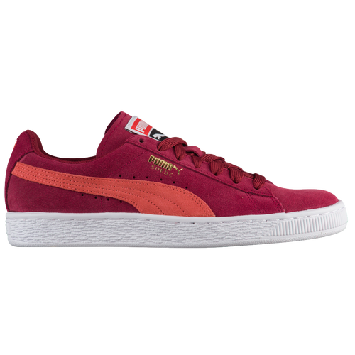 PUMA Suede Classic - Women's - Casual - Shoes - Tibetan Red/Hot Coral