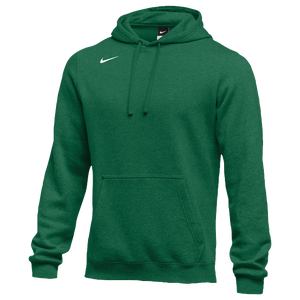 Nike Team Club Fleece Hoodie - Men's - Dark Green/White