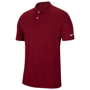 Nike Dry Victory Solid Golf Polo - Men's - Team Crimson/White