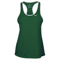 Nike Team Dry Tank - Women's - Dark Green / White