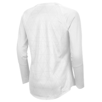 Nike Team Agility Long Sleeve Jersey - Girls' Grade School - All White / White