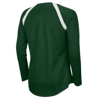 Nike Team Agility Long Sleeve Jersey - Girls' Grade School - Dark Green / White