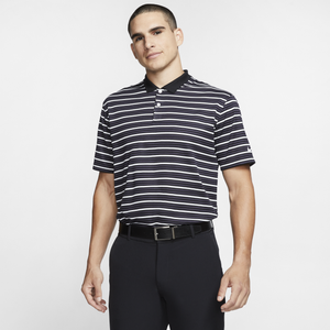 Nike Dry Victory Stripe Golf Polo - Men's - Black/Gridiron/White