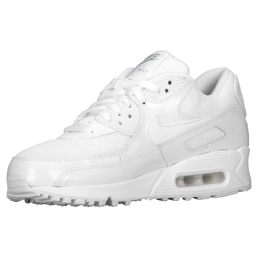 Nike Air Max 90 - Women's - Casual - Shoes - White/Metallic Silver/White