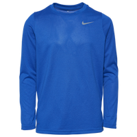 Nike Team Legend Long Sleeve Poly Top - Boys' Grade School - Blue / Blue