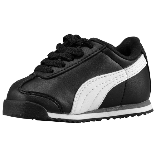 PUMA Roma - Boys' Toddler - Training - Shoes - Black/White/Silver