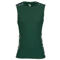 Badger Sportswear Ditigal Fitted Sleeveless T-Shirt - Men's - Dark Green / White