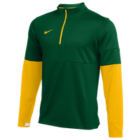 Nike Team Authentic Therma 1/2 Zip Top - Men's - Green / Yellow