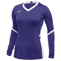Nike Team Hyperace Long Sleeve Game Jersey - Women's - Purple / White