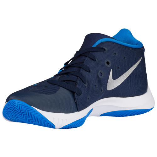 Nike Zoom Hyperquickness 2015   Mens   Basketball   Shoes   Midnight Navy/Photo Blue/Metallic Silver