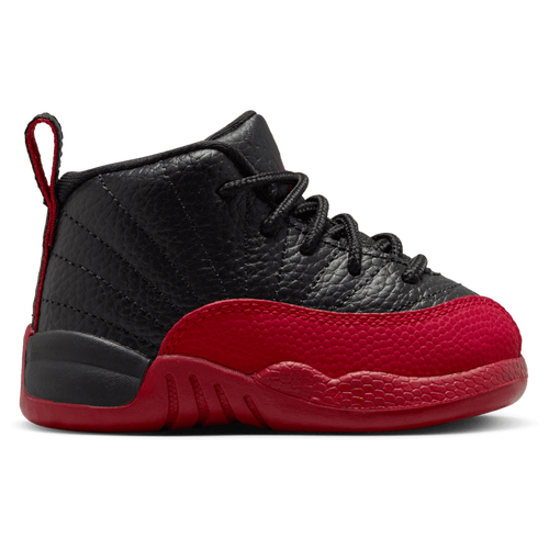 Jordan Retro 12 - Boys' Toddler - Basketball - Shoes - Black/Varsity Red