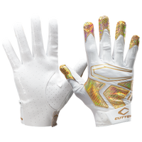 Cutters Rev Pro 4.0 Iridescent Receiver Gloves  - Adult - White / Gold