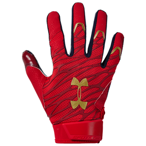 gold under armour football gloves