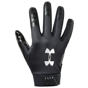 /Metallic Silver Adult Large L Black Under Armour Mens Sideline Gloves 001 