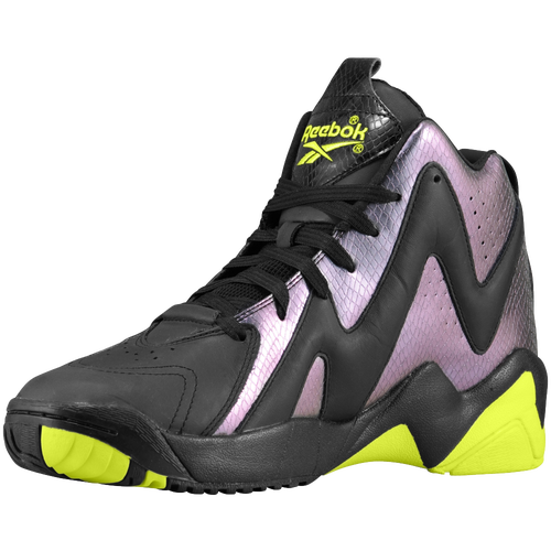 Reebok Kamikaze II Mid   Mens   Basketball   Shoes   Nocturnal/Black/Neon Yellow/White